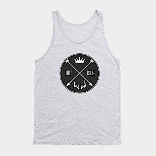 Crown and Stag Design - Elite - Large Logo Tank Top